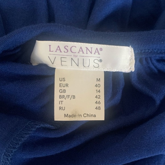 VENUS Open/Tie Back Royal Blue Maxi Dress: Size M - Picture 4 of 9